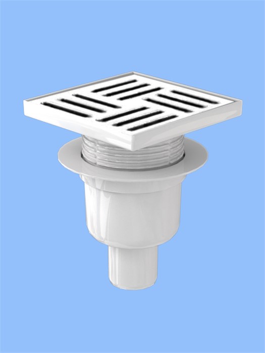 50 трап с вертик. спуском,рег решетка 100х100 пласт. АНИ пласт TA5704 TA5704