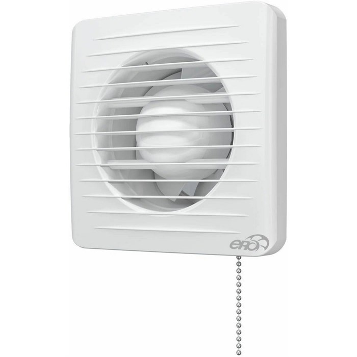 Вентилятор вытяжной D100 ERA 4C-02 с обратным клапаном, с москитной сеткой и тяг выключателем ERA ERA 4C-02