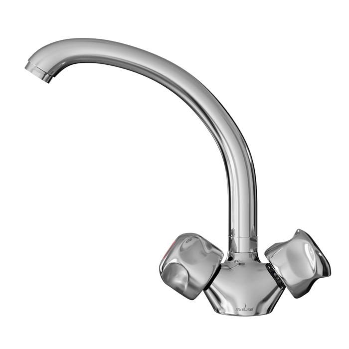 Смеситель для кухни 1/2 кер. MIXLINE ML01-03 п/гайку (без подводки) ML01-03