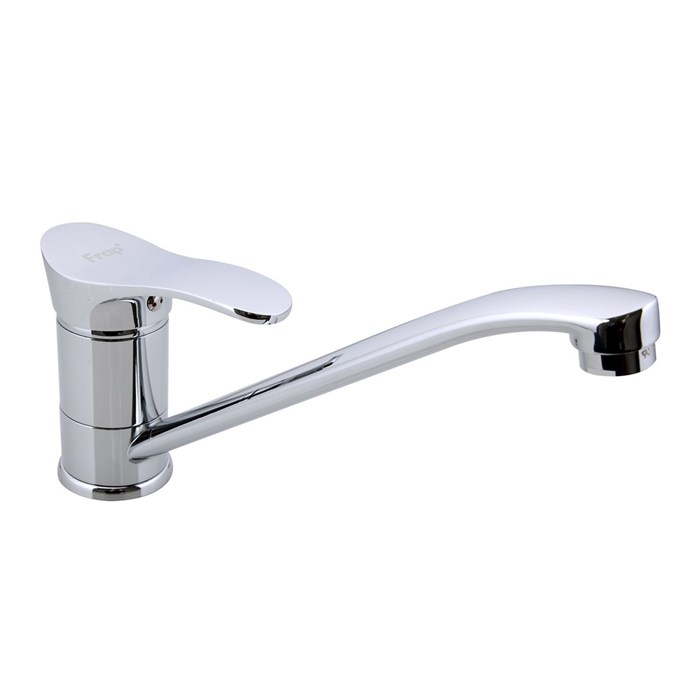 Смеситель для кухни 40к F4901 FRAP (плоский пов.излив, п/гайку, хром, латунь) F4901