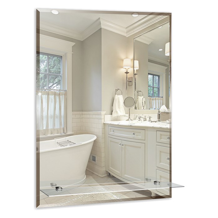 Зеркало MIXLINE "Модерн-Люкс" 495*685 (ШВ) с полкой и фацетом 00000012