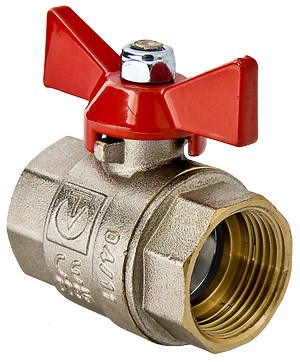 Кран шаровой 1/2'' вн/вн бабочка VALTEC VT.217 VT.217.N.04
