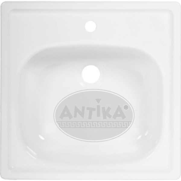 Мойка эмаль Antika 50х50 Екатеринбург ( с кронш) 17 см AMC-51101