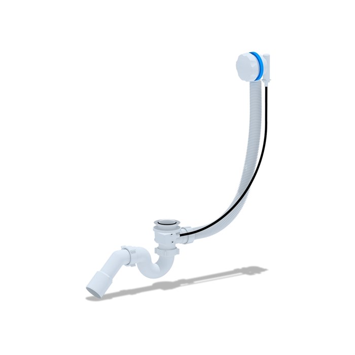 Обвязка на ванну  1 1/2*40 полуавтомат ЕM511 АНИ пласт (пластик белый) EM511