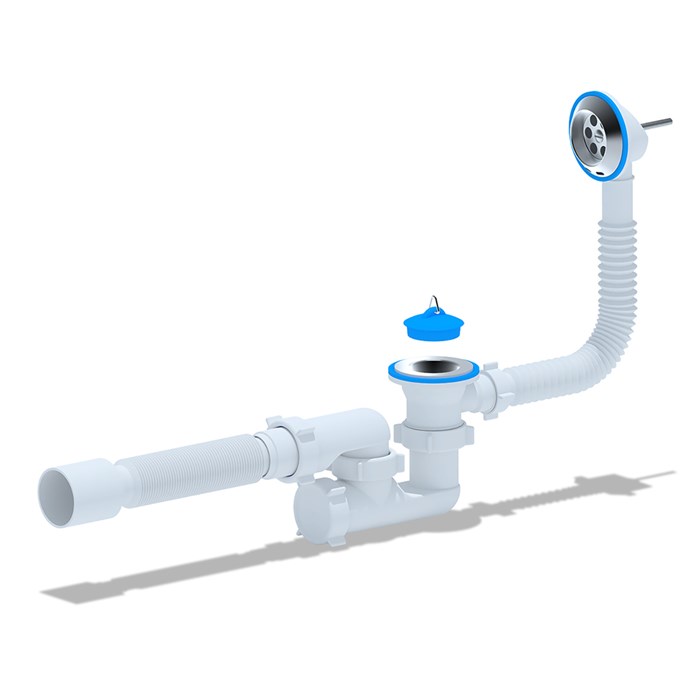 Обвязка на ванну  1 1/2*40 с гофрой 40х50 с вып. и пер. регулир. Варяг С6255 АНИ пласт C6255