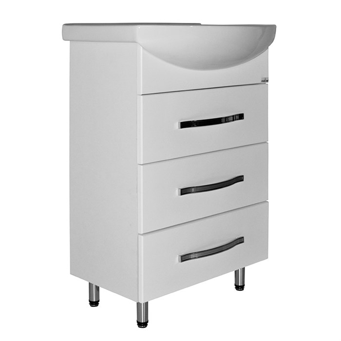 Тумба д/ванной "ДИАМАНТ-55" под раковину Элеганс-55 (Rosa) (ПВХ) НФ-00002546