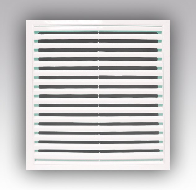 Решетка вент. 200*200 2020РР ж/наклонные, разъемная ERA 2020РР