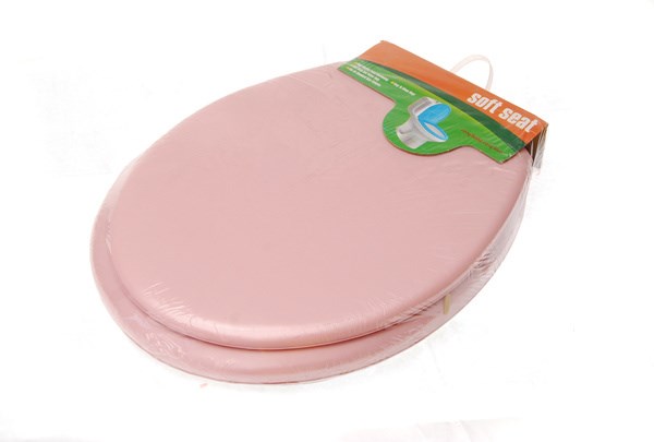 Сиденье для унитаза мягкое (розовое) 103-312-03