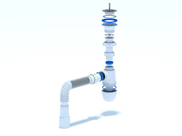 Сифон 1 1/2*40 Ani с гофрой 40*40*50 С0115 АНИ пласт C0115