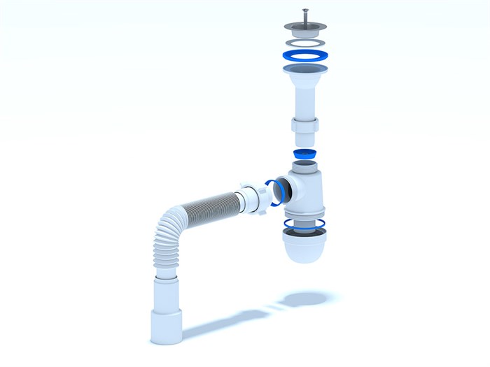 Сифон 1 1/2*40 Ani с гофрой 40*40*50 С0515 АНИ пласт C0515
