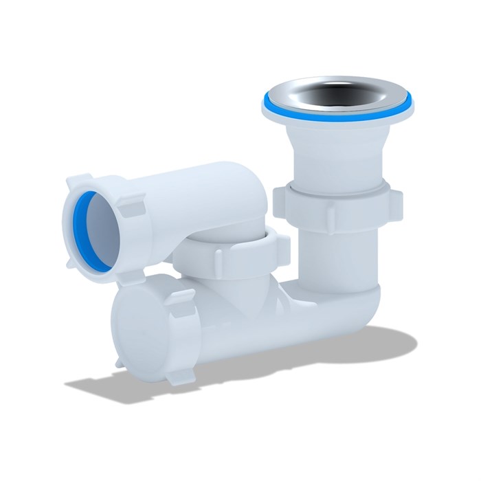 Сифон для душ.поддона 40*40 Ani регулируемый Е210 АНИ пласт E210