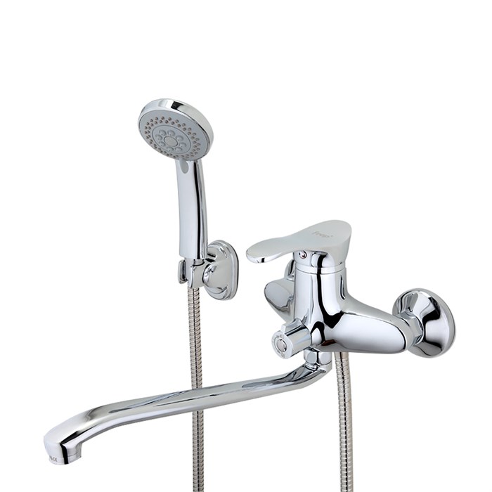 Смеситель для ванны и раковины 40к F2201 FRAP (длин. пов. S излив, хром, латунь) F2201