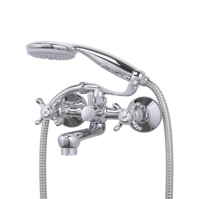 Смеситель для ванны 1/2 кер F3024 FRAP (кор.пов.излив, хром, латунь) F3024