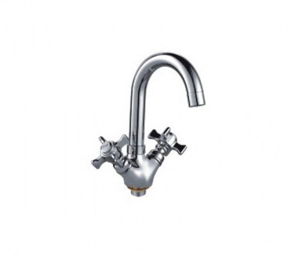 Смеситель для раковины 1/2 кер F1324 FRAP (выс.пов.излив, п/гайку, хром, силумин) F1324