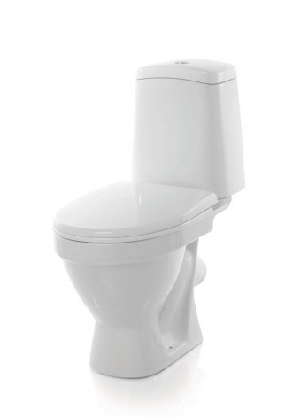 Унитаз-компакт "Лада" эконом/СТАНДАРТ (кос, нижн, арм.Уклад/Инкоэр, сид.полипропилен) (Sanita) WC.CC/Lada/1-P/WHT.G/S1