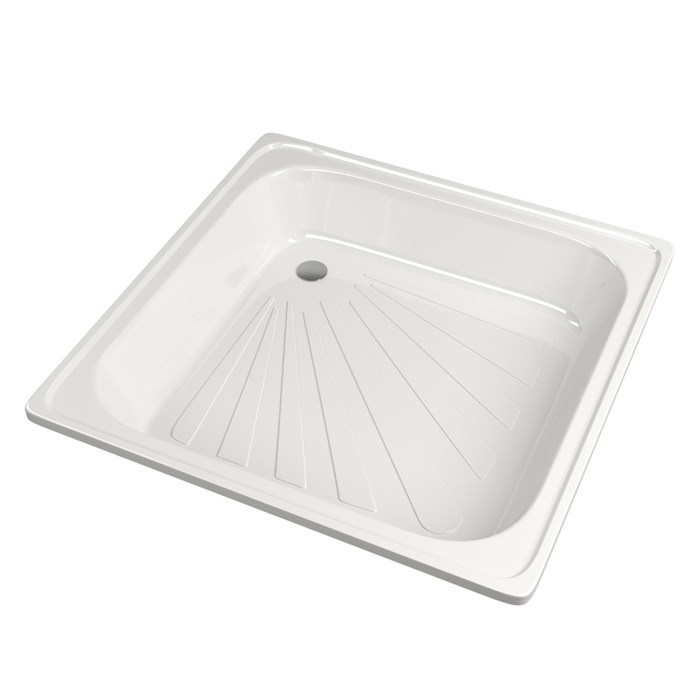 Поддон квадрат 0,8*0,8*0,15 стальной d 50 MIXLINE 526253