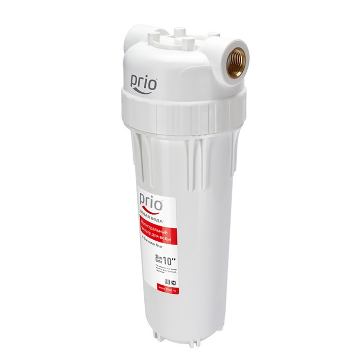 Фильтр магистральный 1/2'' для хол. воды непрозр. 10" PRIO (НОВАЯ ВОДА) (АU011) AU011