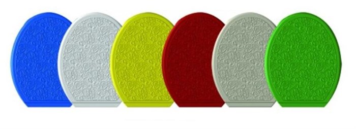 Сиденье для унитаза "Универсал Декор" Ажур слоновая кость Росспласт РП-813-ДАСК