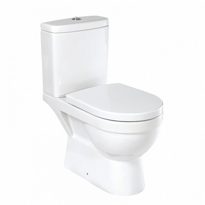 Унитаз-компакт "Престиж" белый омыв ДУШ (унив, нижн, сид дюро м/лифт, арм.3/6) (Kirovit) 4620008198866