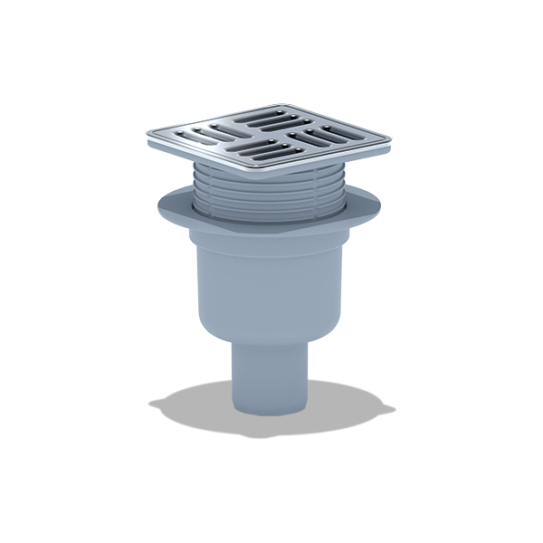 50 трап с вертик. спуском, рег решетка 120х120 нерж АНИ пласт TA5714M TA5714M