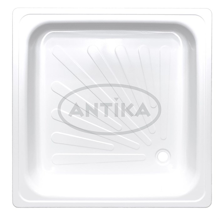 Поддон квадрат 0,7*0,7*0,12 Antika стальной (ВИЗ) APS-70101