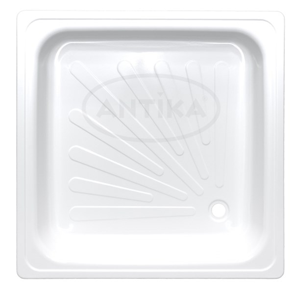 Поддон квадрат 0,8*0,8*0,15 Antika стальной (ВИЗ) APS-80101