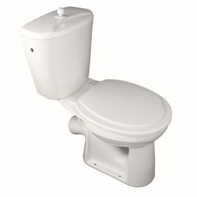 Унитаз-компакт "Комфорт- Эконом" с ЦОП (косой,бок подвод, шток тарельчатый) (г.Лобня) 10/1/5/3-41