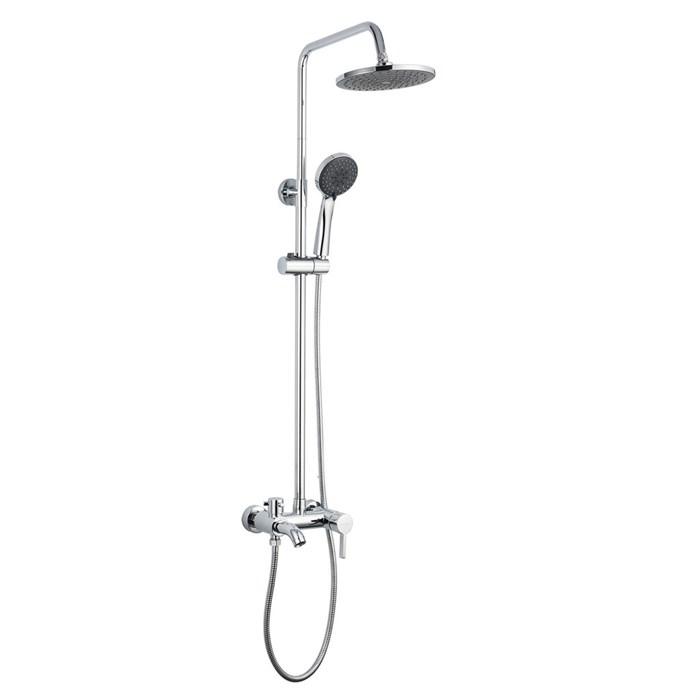 Душевая система 40к F2416 FRAP лейка "Тропич. душ" (D200мм, хром, латунь) F2416