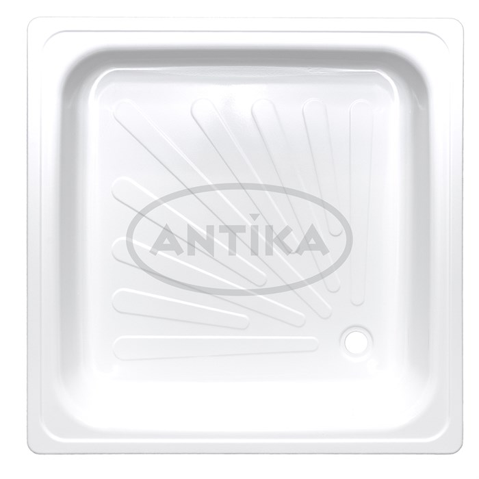 Поддон квадрат 0,9*0,9*0,15 Antika стальной (ВИЗ) APS-90101