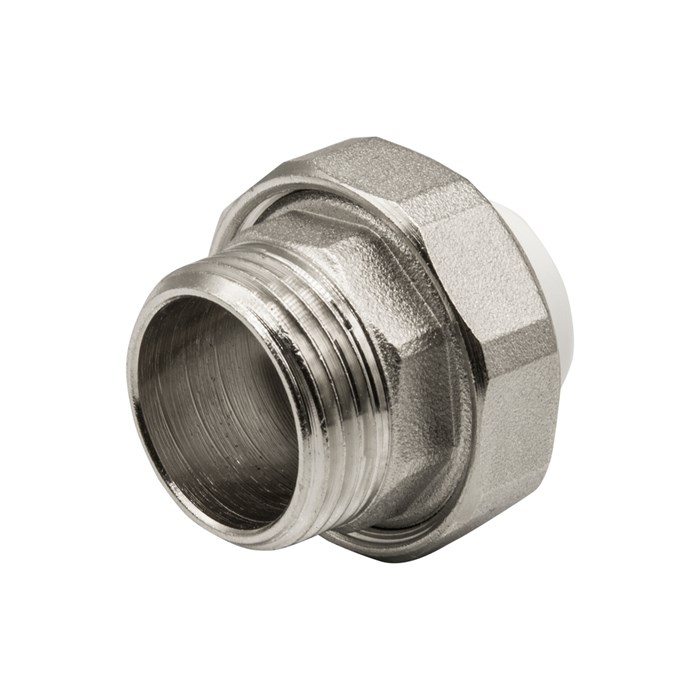 Муфта комб. разъемная, нар 20х1" EVER® plast  БЕЛЫЙ (Россия) UPF 013 20 03 00 W