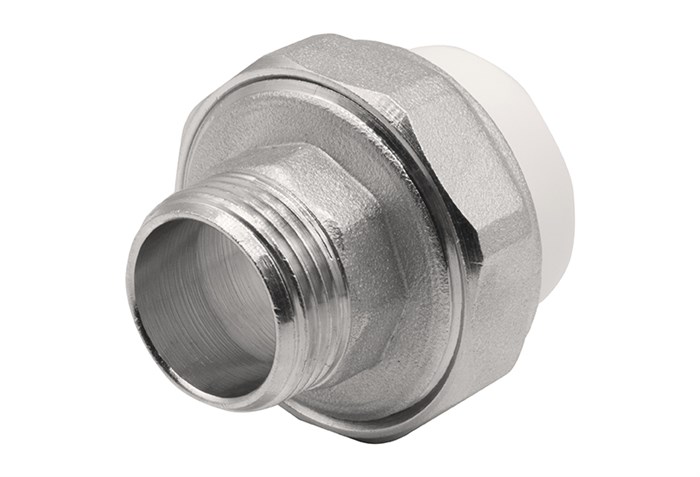 Муфта комб. разъемная, нар 25х3/4'' EVER® plast БЕЛЫЙ (Россия) UPF 013 25 02 00 W