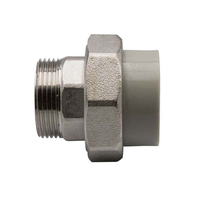 Муфта комб. разъемная, нар 40х1 1/4'' EVER® plast  СЕРЫЙ (Россия) UPF 013 40 04 00 G