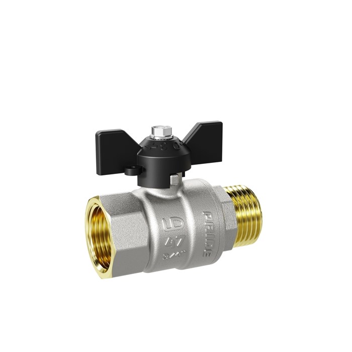 Кран шаровой 3/4'' вн/нар бабочка LD PRIDE LD 47.302.20