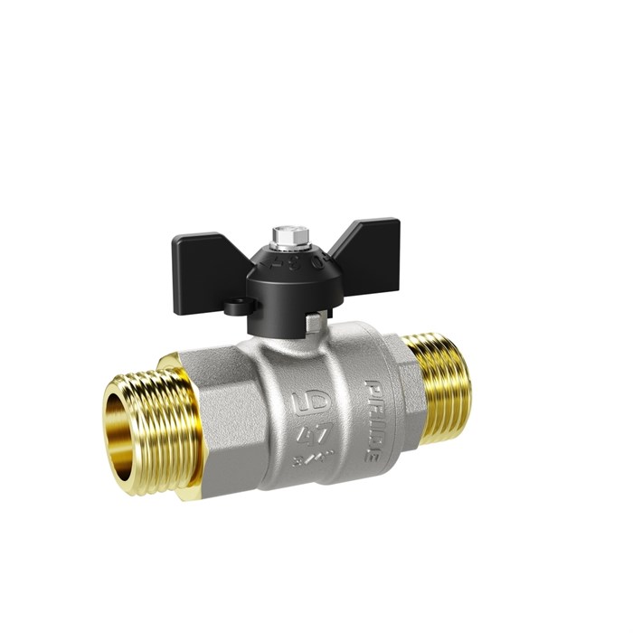 Кран шаровой 3/4'' нар/нар бабочка LD PRIDE LD 47.304.20