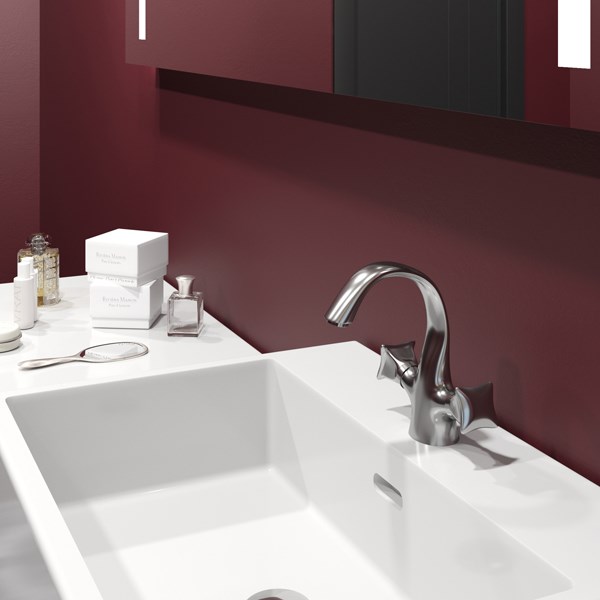 Смеситель для раковины 1/2 кер. MIXLINE ML11-04 п/гайку (без подводки) ML11-04