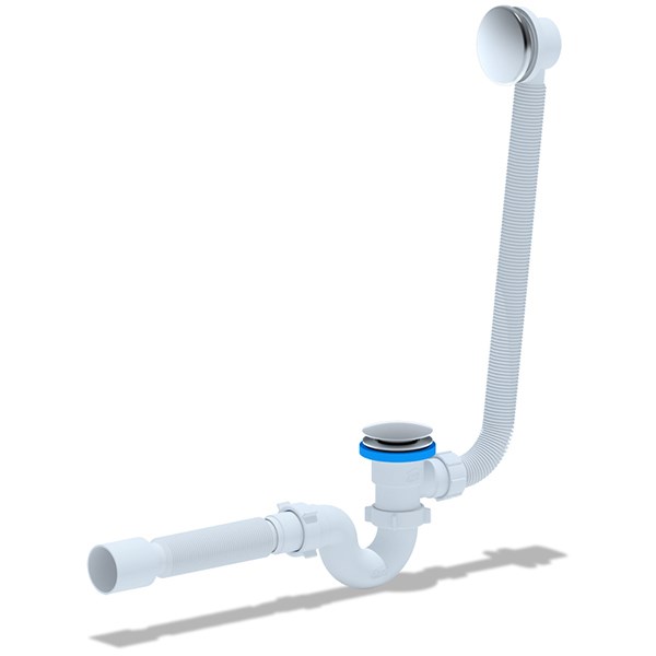 Обвязка на ванну 1 1/2*40*50 с вып. Click-Clack(грибок-сетка) и переливом Ani ЕC155GS АНИ пласт EC155GS