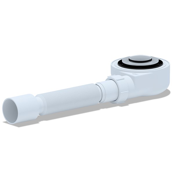 Сифон для душ.поддона 50*40 h 53 Сlick-Clack с гофрой 40*50 Ani Е455CL АНИ пласт E455CL