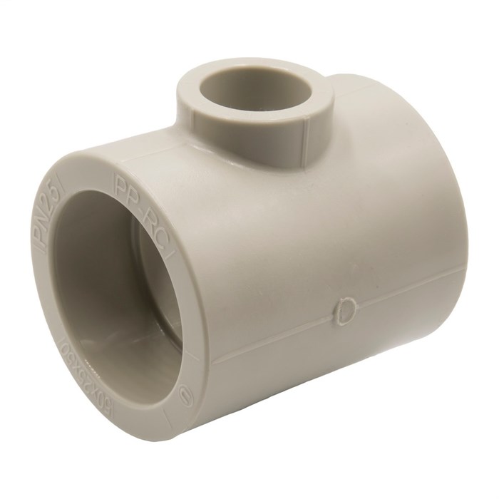 Тройник переходной 50х25х50 EVER® plast  СЕРЫЙ (Россия) UPF 024 50 25 50 G