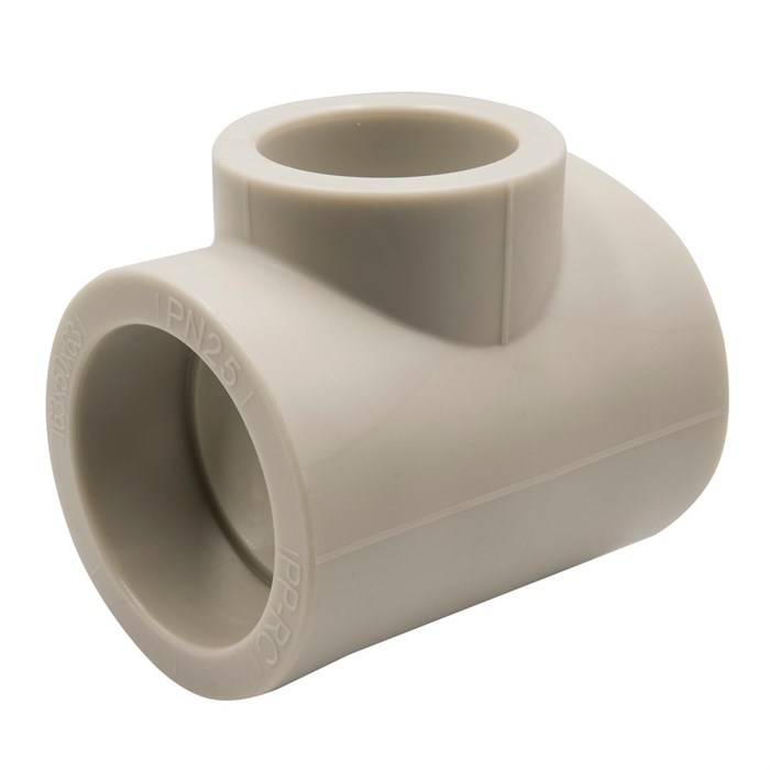 Тройник переходной 63х50х63 EVER® plast  СЕРЫЙ (Россия) UPF 024 63 50 63 G