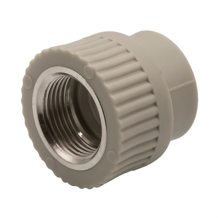 Муфта комб. вн 25х3/4'' EVER® plast  СЕРЫЙ (Россия) UPF 008 25 02 00 G