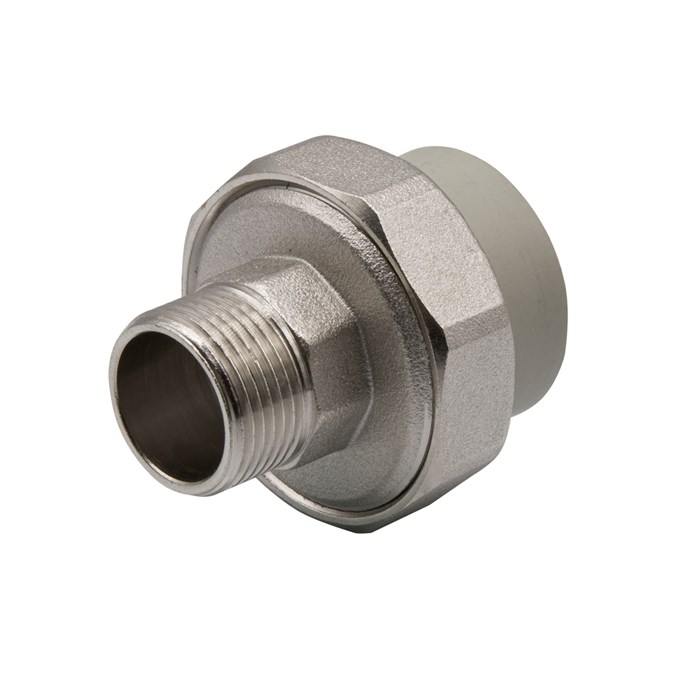 Муфта комб. разъемная, нар 32х3/4'' EVER® plast  СЕРЫЙ (Россия) UPF 013 32 02 00 G