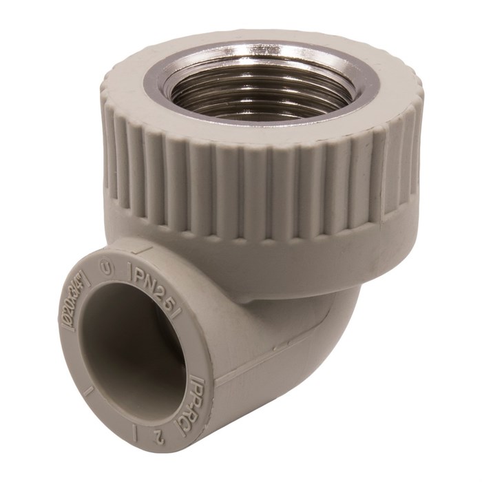 Уголок комб. вн 20х3/4'' EVER® plast  СЕРЫЙ (Россия) UPF 029 20 02 00 G