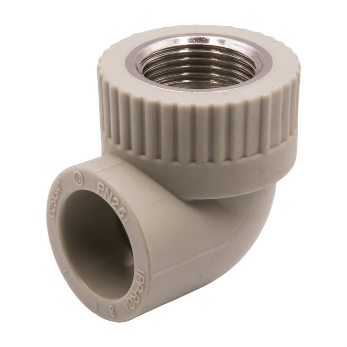 Уголок комб. вн 25х3/4'' EVER® plast  СЕРЫЙ (Россия) UPF 029 25 02 00 G