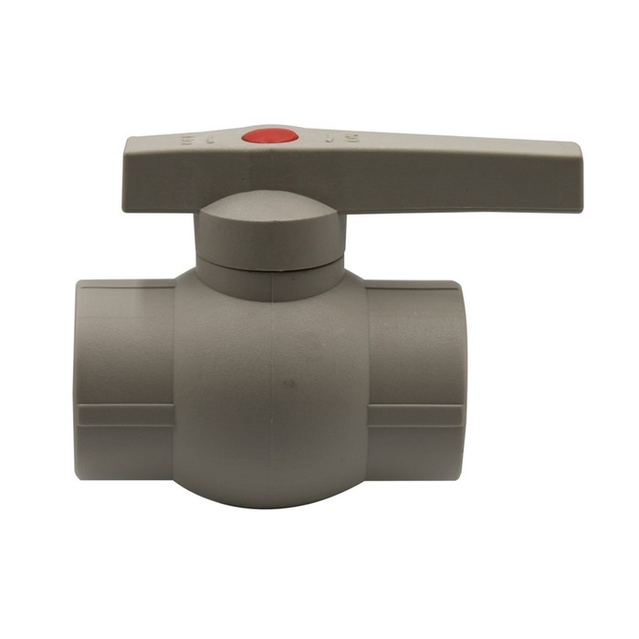 Кран шар 32 ручка PP-R EVER® plast  СЕРЫЙ (Россия) UPF 005 32 00 00 G