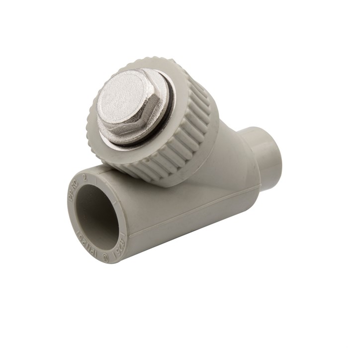 Фильтр косой 25 вн/нар EVER® plast  СЕРЫЙ (Россия) UPF 034 25 00 00 G