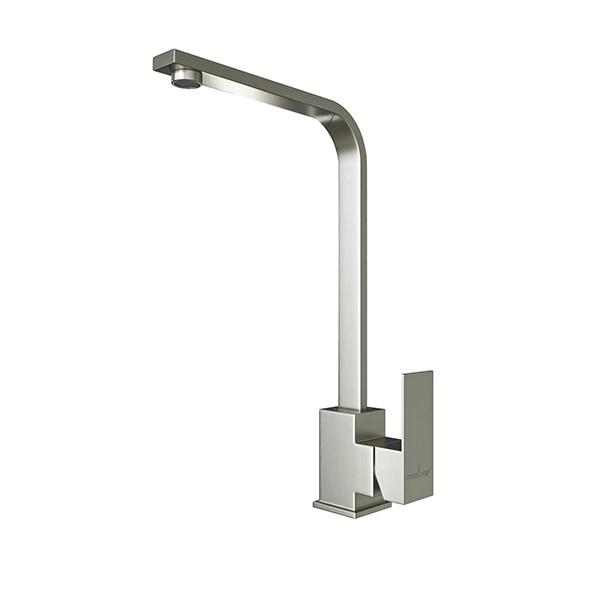 Смеситель для кухни 35k MIXLINE MLSS-0318 плоский излив, п/гайку САТИН MLSS-0318