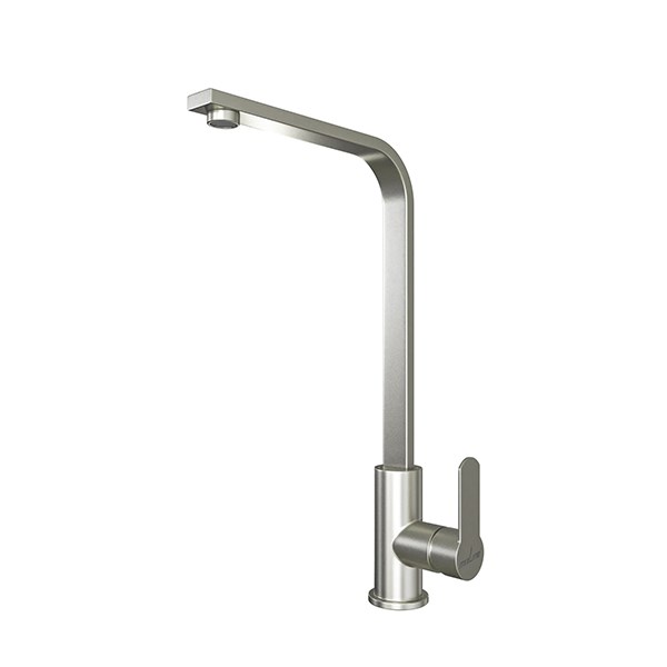 Смеситель для кухни 35k MIXLINE MLSS-0324 плоский излив, п/гайку САТИН MLSS-0324