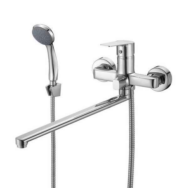 Смеситель для ванны и раковины 35к Milardo HELSB02M10 "Helic" излив 350мм  ХРОМ HELSB02M10