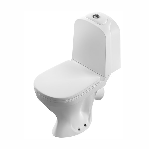 Унитаз-компакт "Classic Comfort" (кос,ниж, 2кн.Oliveira,сид.дюро м/лифт, clip up) (Sanita Luxe) WC.CC/Classic/2-DM/WHT.G/S1