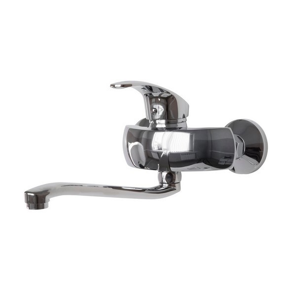 Смеситель для кухни 40к F4621 FRAP настенный (S излив пов., хром, латунь) F4621